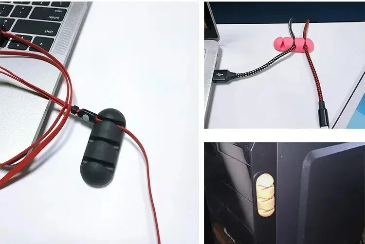 Silicon Cable Organizer - Keep Your Desk Neat And Tidy