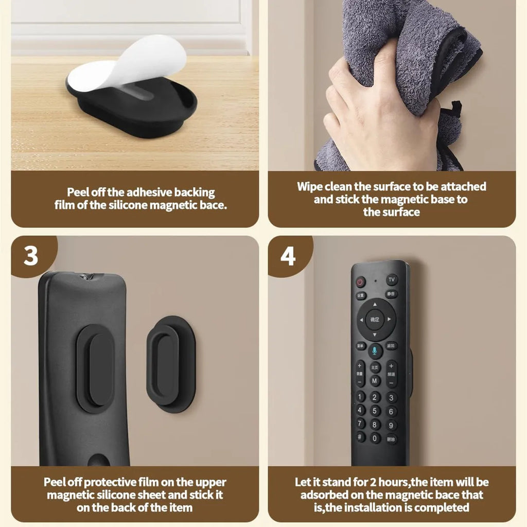 Magnetic Remote Control Holder - Keep Your Home Organized (6 pack)