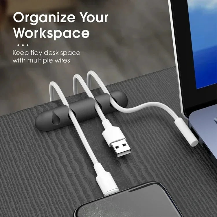 Silicon Cable Organizer - Keep Your Desk Neat And Tidy