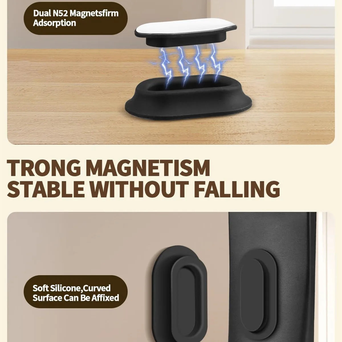 Magnetic Remote Control Holder - Keep Your Home Organized (6 pack)